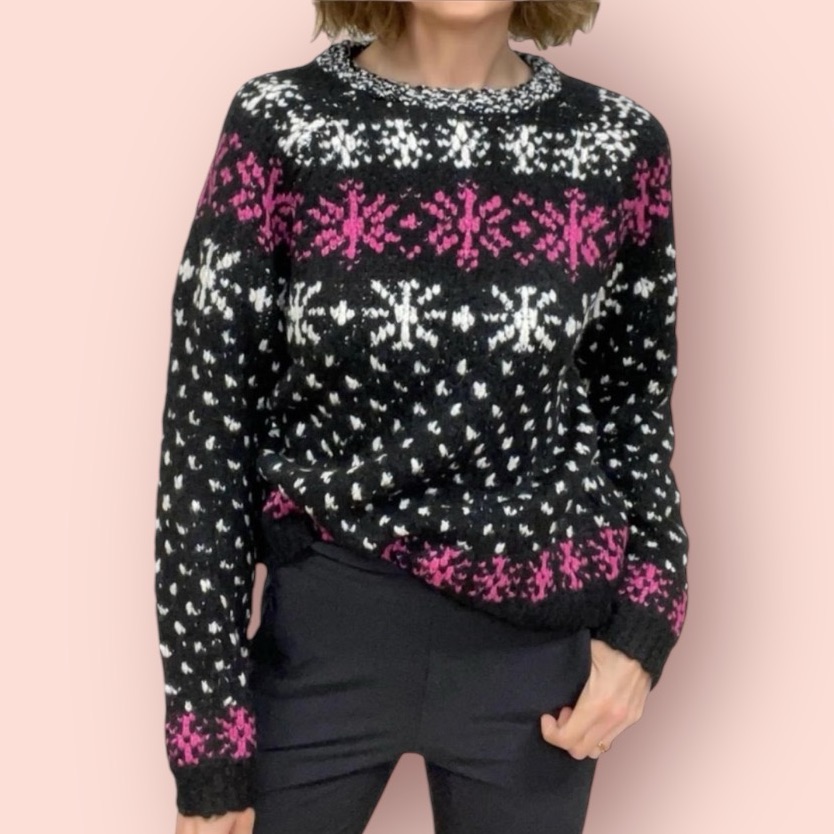 J. Crew Jacquard Snowflake Pullover Sweater